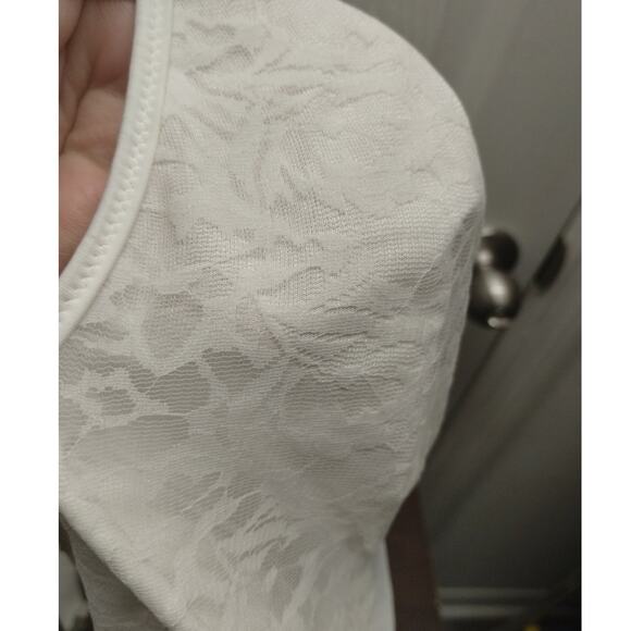 Bali Size 40DDD Minimizer Underwire Bra White Floral Lace Full Coverage 3385 NWT - Picture 3 of 6